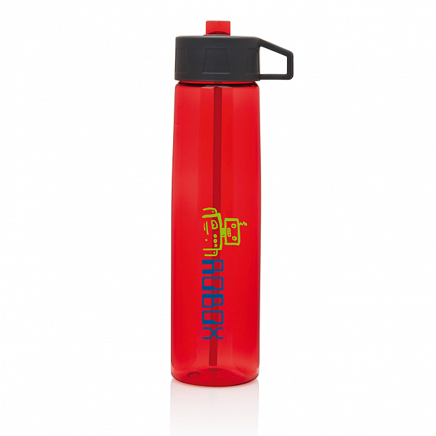 Бутылка для воды Tritan с трубочкой, 750 мл с логотипом в Волгограде заказать по выгодной цене в кибермаркете AvroraStore