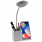 Лампа с органайзером и беспроводной зарядкой writeLight, ver. 2, белая с логотипом в Волгограде заказать по выгодной цене в кибермаркете AvroraStore