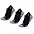 Набор из 3 пар спортивных женских носков Monterno Sport, черный с логотипом в Волгограде заказать по выгодной цене в кибермаркете AvroraStore