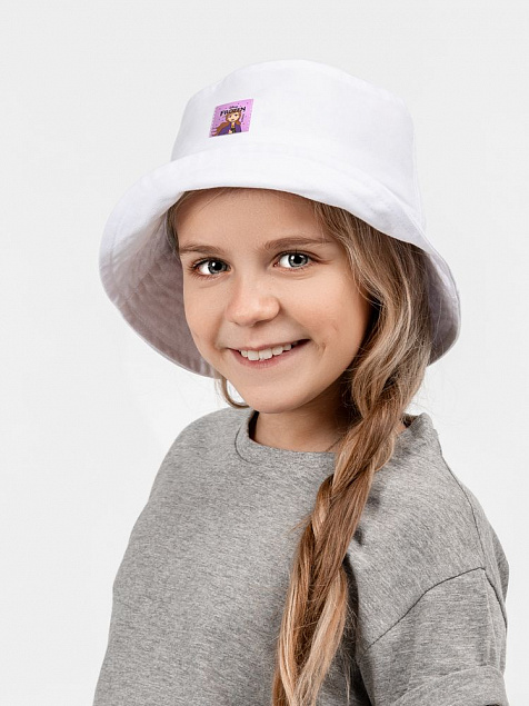 Панама детская Anna, белая с логотипом в Волгограде заказать по выгодной цене в кибермаркете AvroraStore