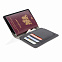 Обложка для паспорта Quebec с защитой от сканирования RFID, черный с логотипом в Волгограде заказать по выгодной цене в кибермаркете AvroraStore