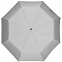 Зонт складной Manifest со светоотражающим куполом, серый с логотипом в Волгограде заказать по выгодной цене в кибермаркете AvroraStore