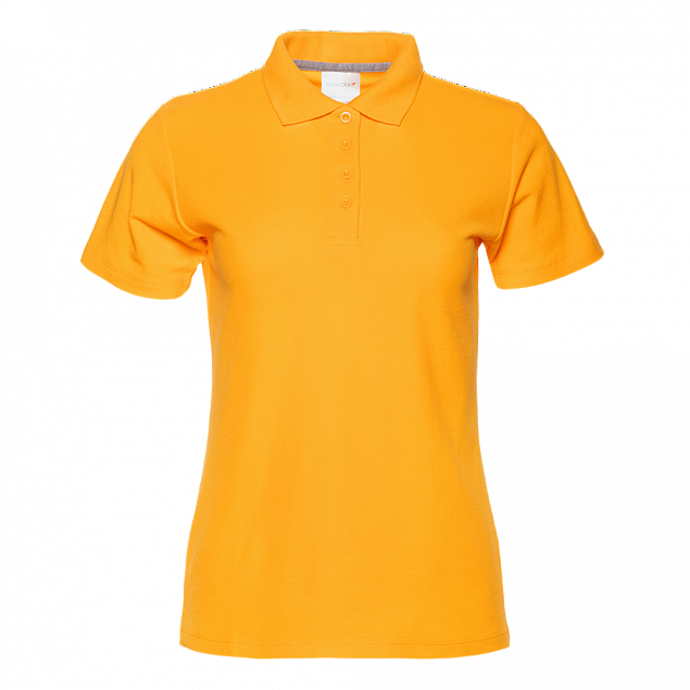 Рубашка поло Рубашка женская 104W Жёлтый с логотипом в Волгограде заказать по выгодной цене в кибермаркете AvroraStore