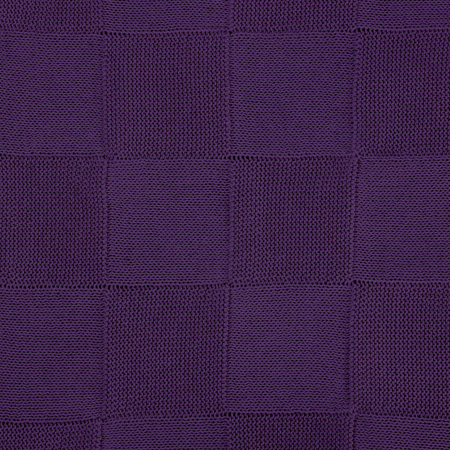 Плед Cella вязаный, фиолетовый (без подарочной коробки) с логотипом в Волгограде заказать по выгодной цене в кибермаркете AvroraStore