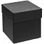 Коробка Kubus, черная с логотипом в Волгограде заказать по выгодной цене в кибермаркете AvroraStore