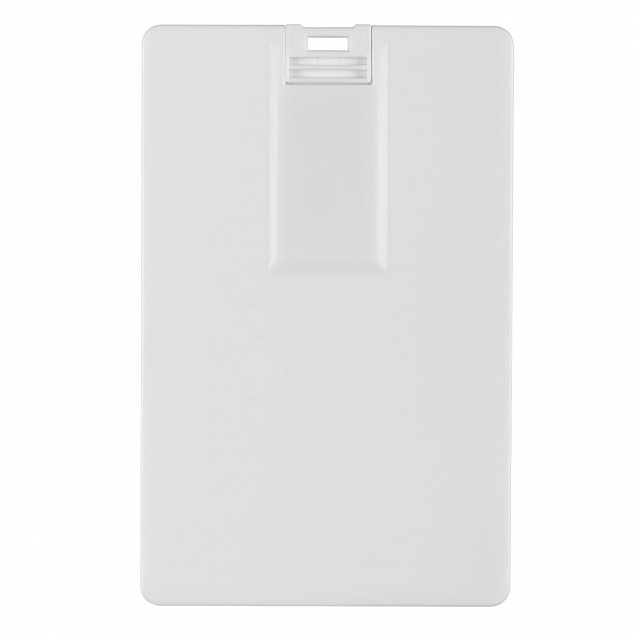 Флешка Card, 8 Гб, белая с логотипом в Волгограде заказать по выгодной цене в кибермаркете AvroraStore