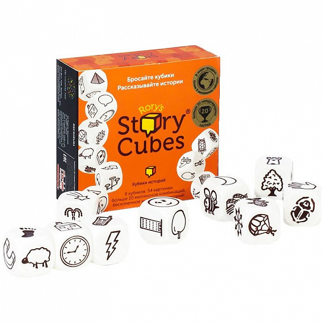 Игра «Кубики историй. Original» с логотипом в Волгограде заказать по выгодной цене в кибермаркете AvroraStore