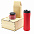 Подарочный набор Ирвин, красный (черный чай, мед с фундуком и какао) с логотипом в Волгограде заказать по выгодной цене в кибермаркете AvroraStore