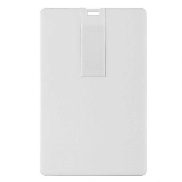 Флешка Card, 8 Гб, белая с логотипом в Волгограде заказать по выгодной цене в кибермаркете AvroraStore