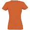 Футболка женская Imperial Women 190, оранжевая с логотипом в Волгограде заказать по выгодной цене в кибермаркете AvroraStore