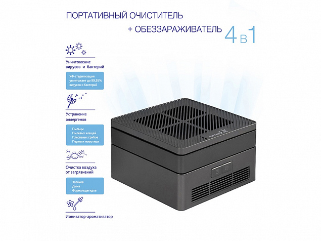 Многофункциональный очиститель, обеззараживатель 4 в 1 с логотипом в Волгограде заказать по выгодной цене в кибермаркете AvroraStore