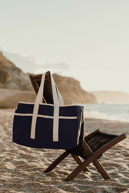 Пляжная сумка VINGA Volonne из переработанного канваса и rPET AWARE™ с логотипом в Волгограде заказать по выгодной цене в кибермаркете AvroraStore