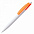 Ручка шариковая Bento, белая с синим с логотипом в Волгограде заказать по выгодной цене в кибермаркете AvroraStore