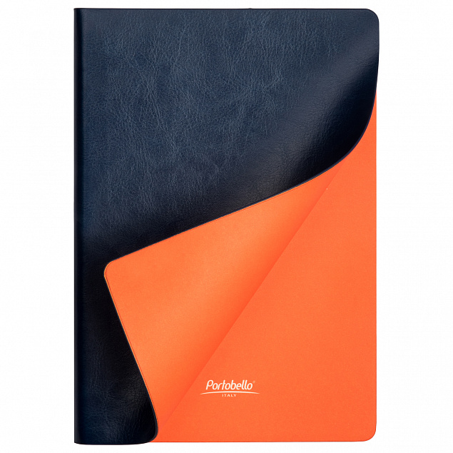 Ежедневник Portobello Trend, River side, недатированный, синий/оранжевый (без упаковки, без стикера) с логотипом в Волгограде заказать по выгодной цене в кибермаркете AvroraStore