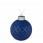 Елочный шар King, 8 см, синий с логотипом в Волгограде заказать по выгодной цене в кибермаркете AvroraStore
