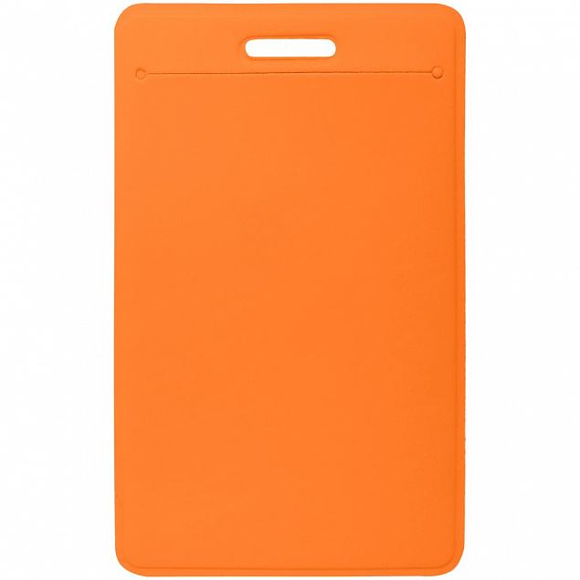 Чехол для пропуска с ретрактором Dorset, оранжевый с логотипом в Волгограде заказать по выгодной цене в кибермаркете AvroraStore