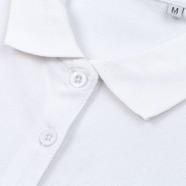 Рубашка поло мужская PHOENIX MEN, белая с логотипом в Волгограде заказать по выгодной цене в кибермаркете AvroraStore