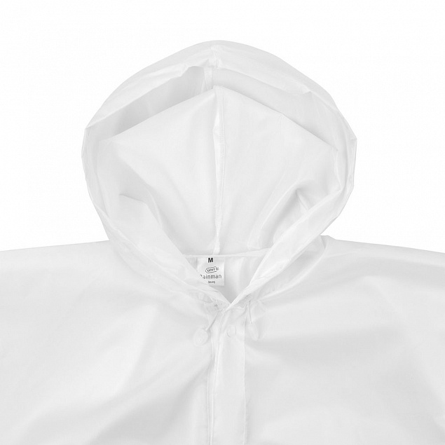 Дождевик унисекс Rainman Strong, белый с логотипом в Волгограде заказать по выгодной цене в кибермаркете AvroraStore