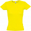 Футболка женская MISS 150, желтая (лимонная) с логотипом в Волгограде заказать по выгодной цене в кибермаркете AvroraStore