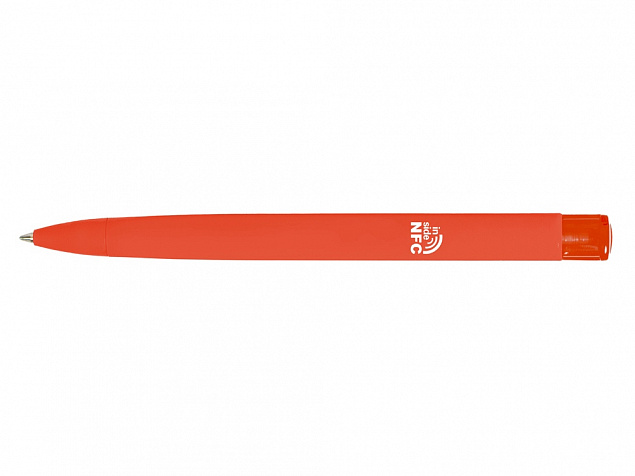 Ручка пластиковая шариковая трехгранная «Trinity K transparent Gum» soft-touch с чипом передачи информации NFC с логотипом в Волгограде заказать по выгодной цене в кибермаркете AvroraStore