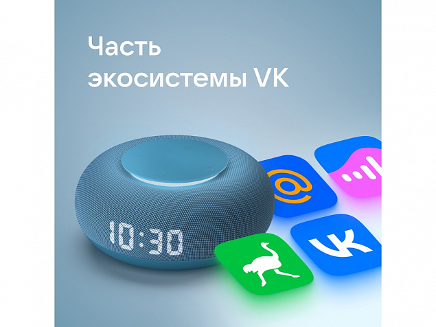 Умная колонка «Капсула Мини» с голосовым помощником Марусей с логотипом в Волгограде заказать по выгодной цене в кибермаркете AvroraStore