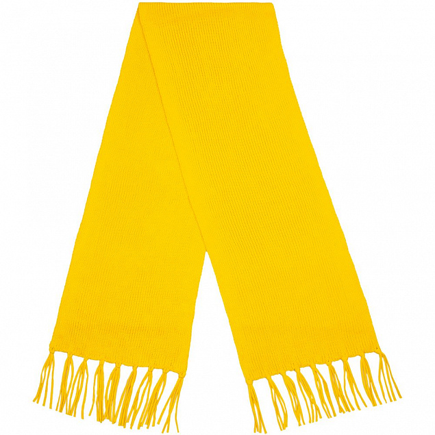 Шарф Flette, желтый с логотипом в Волгограде заказать по выгодной цене в кибермаркете AvroraStore