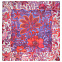 Платок Gourji "Орнамент.цветы" 90x90 шелк сиреневый с логотипом в Волгограде заказать по выгодной цене в кибермаркете AvroraStore