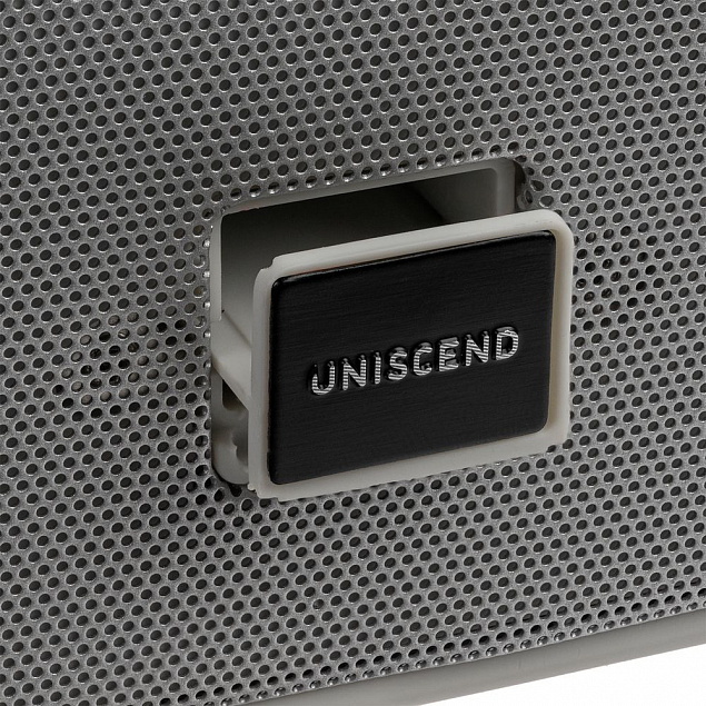 Беспроводная стереоколонка Uniscend Roombox, светло-серая с логотипом в Волгограде заказать по выгодной цене в кибермаркете AvroraStore