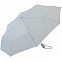 Зонт складной AOC, светло-серый с логотипом в Волгограде заказать по выгодной цене в кибермаркете AvroraStore