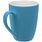 Кружка Good Morning с покрытием софт-тач, голубая с логотипом в Волгограде заказать по выгодной цене в кибермаркете AvroraStore