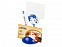 Подставка для визиток и ручки с держателем для бумаги Глобус, синий с логотипом в Волгограде заказать по выгодной цене в кибермаркете AvroraStore
