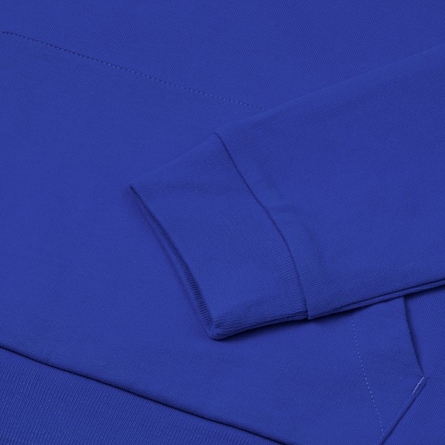 Толстовка с капюшоном на молнии Unit Siverga, ярко-синяя с логотипом в Волгограде заказать по выгодной цене в кибермаркете AvroraStore