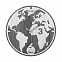 Часы настенные Карта мира с логотипом в Волгограде заказать по выгодной цене в кибермаркете AvroraStore