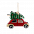 Ёлочная игрушка Машинка (красный) с логотипом в Волгограде заказать по выгодной цене в кибермаркете AvroraStore