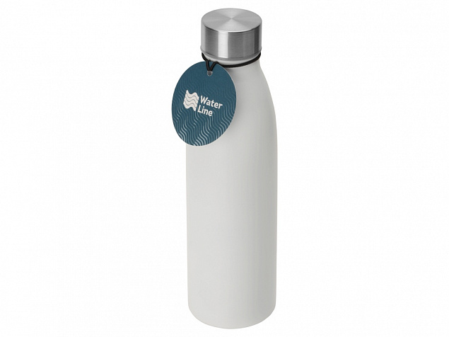 Стальная бутылка Rely, 800 мл, белый матовый с логотипом в Волгограде заказать по выгодной цене в кибермаркете AvroraStore