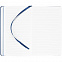 Блокнот Shall, синий, с белой бумагой с логотипом в Волгограде заказать по выгодной цене в кибермаркете AvroraStore