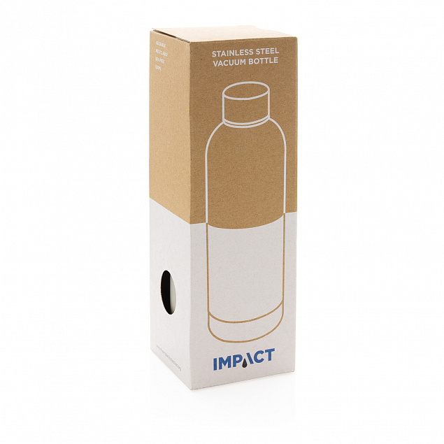 Вакуумная бутылка Impact с двойными стенками из нержавеющей стали с логотипом в Волгограде заказать по выгодной цене в кибермаркете AvroraStore