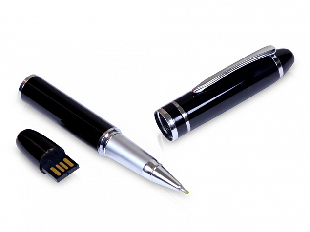 USB 2.0- флешка на 8 Гб в виде ручки с мини чипом с логотипом в Волгограде заказать по выгодной цене в кибермаркете AvroraStore