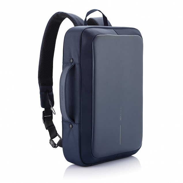 Сумка-рюкзак Bobby Bizz с защитой от карманников, синий с логотипом в Волгограде заказать по выгодной цене в кибермаркете AvroraStore