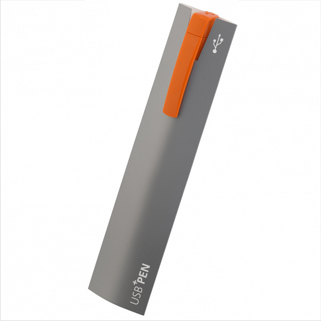 Ручка с флеш-картой USB 8GB «TURNUS M» с логотипом в Волгограде заказать по выгодной цене в кибермаркете AvroraStore