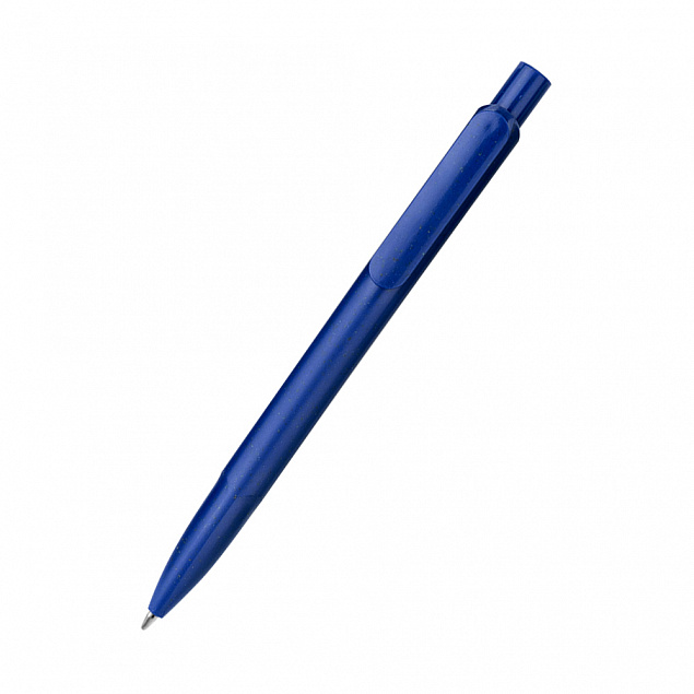 Ручка из биоразлагаемой пшеничной соломы Melanie, синяя с логотипом в Волгограде заказать по выгодной цене в кибермаркете AvroraStore