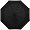 Зонт складной Clevis с ручкой-карабином, черный с логотипом в Волгограде заказать по выгодной цене в кибермаркете AvroraStore