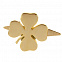 Шильдик «Счастливый клевер», золотистый с логотипом в Волгограде заказать по выгодной цене в кибермаркете AvroraStore