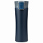 Термокружка вакуумная герметичная, Baleo, 450 ml, матовое покрытие, синяя с логотипом в Волгограде заказать по выгодной цене в кибермаркете AvroraStore