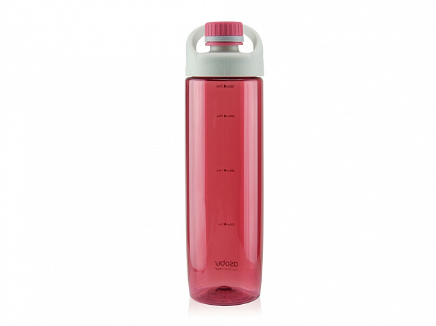 Бутылка для воды ADVENTURER, 700 мл, красный с логотипом в Волгограде заказать по выгодной цене в кибермаркете AvroraStore
