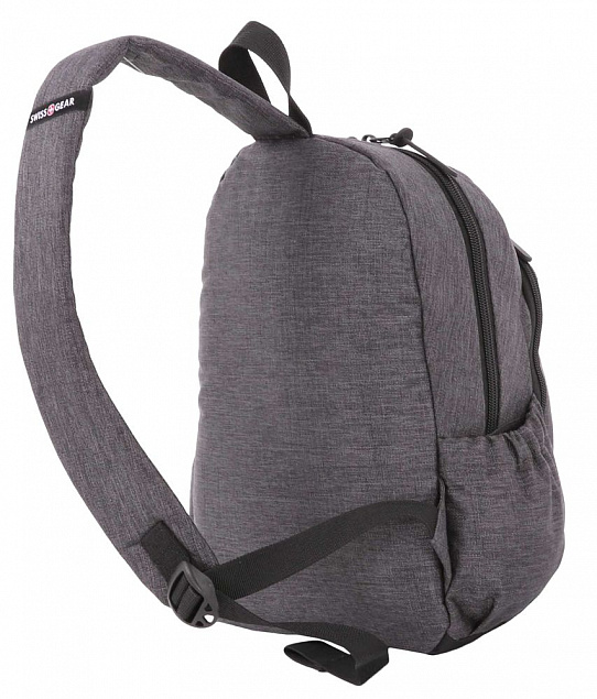 Рюкзак на одно плечо Swissgear Grey Heather, серый с логотипом в Волгограде заказать по выгодной цене в кибермаркете AvroraStore