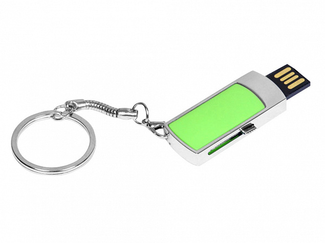 USB 2.0- флешка на 8 Гб с выдвижным механизмом и мини чипом с логотипом в Волгограде заказать по выгодной цене в кибермаркете AvroraStore