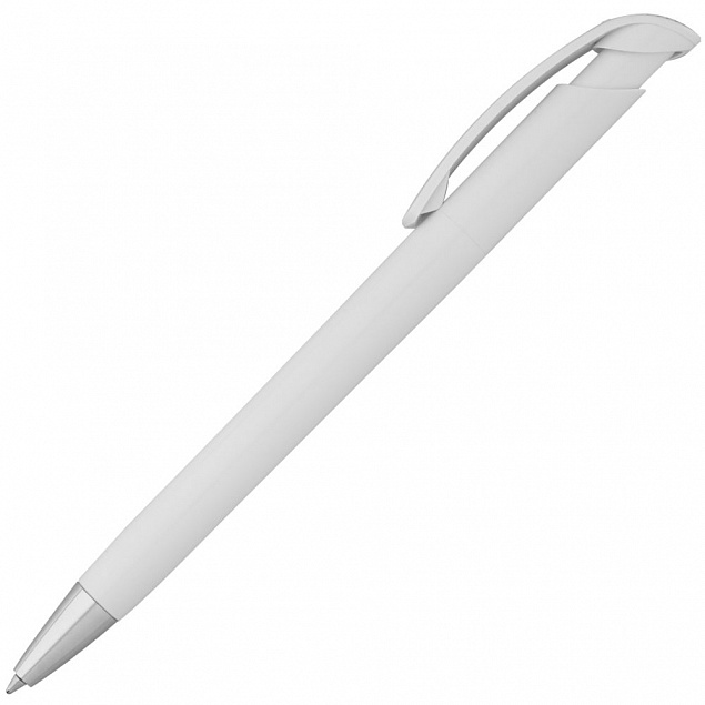 Ручка шариковая Bonita, белая с логотипом в Волгограде заказать по выгодной цене в кибермаркете AvroraStore