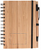 Бамбуковый блокнот с ручкой с логотипом в Волгограде заказать по выгодной цене в кибермаркете AvroraStore