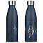 Термобутылка вакуумная герметичная, Fresco, 500 ml, синяя с логотипом в Волгограде заказать по выгодной цене в кибермаркете AvroraStore